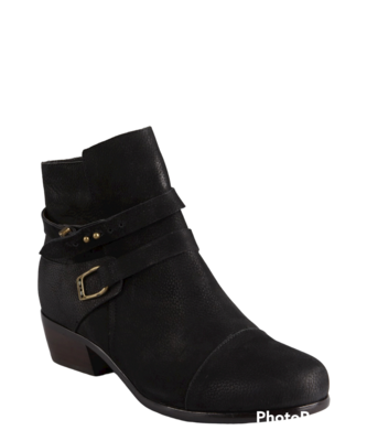 Joie Black Leather Ankle Boots, 5M