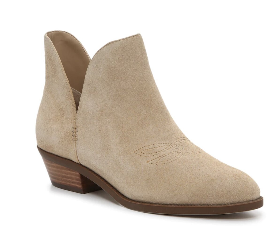 Ralph Lauren Sand Suede Ankle Booties, 7.5