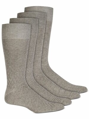 Alfani Mens Grey Dress Socks (4PK)