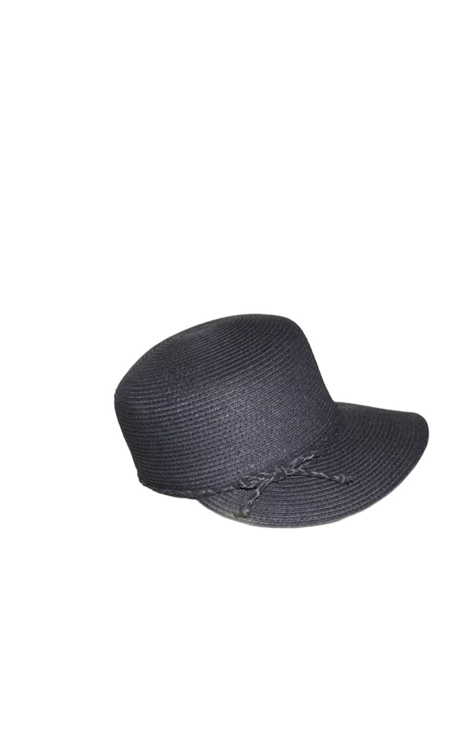 Nine West Black Framer Sun Visor hat