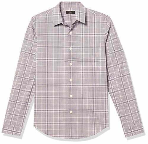 Theory Sur Multi Hill Button Down Shirt, XL