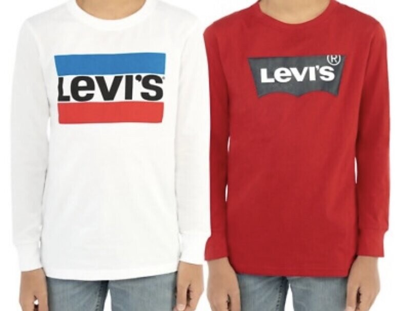 Levi&#39;s 2-Pk Boys LS Shirt 10/12