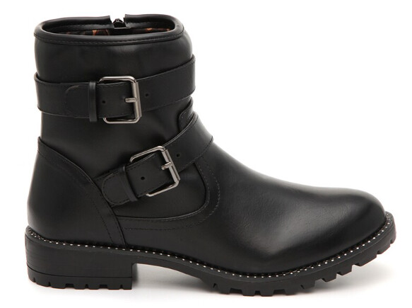 Steve Madden Girl&#39;s Moto Boots, 13