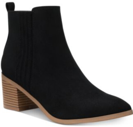 SUN + Stone Black Women&#39;s Booties, 8.5