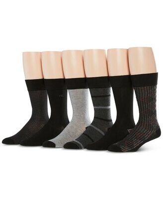 Perry Ellis Mens Dress Socks (6PK)