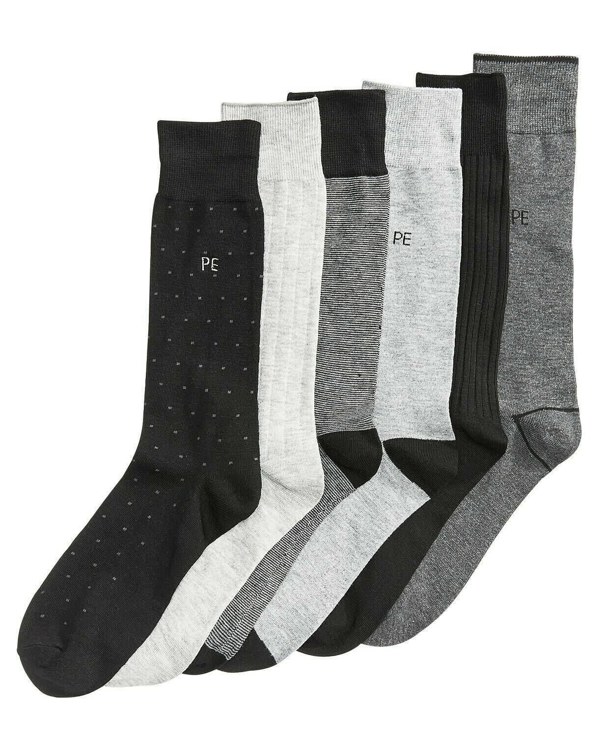 Perry Ellis Mens Dress Socks (6PK)