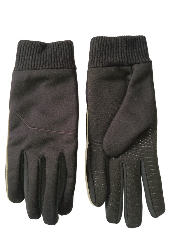 U/R Men&#39;s Black Wool Blend Gloves, L/XL