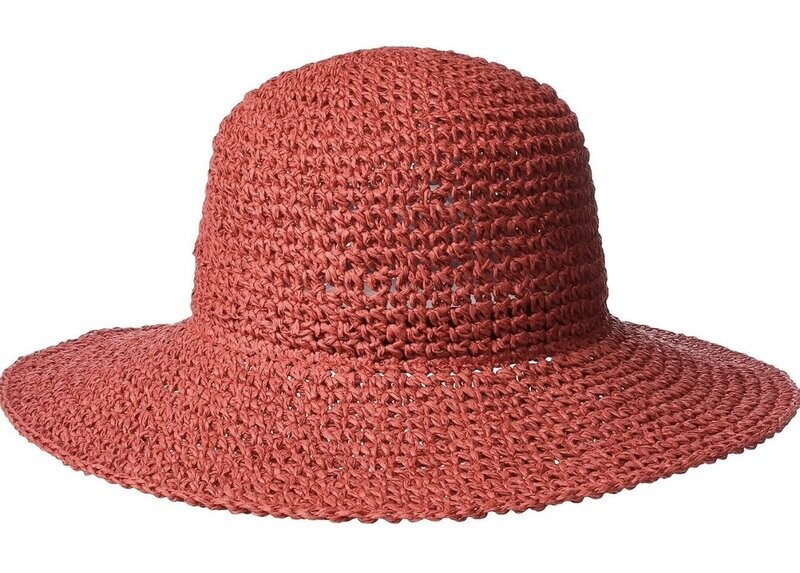 Echo Design Crochet Resort Red Bucket hat, OS
