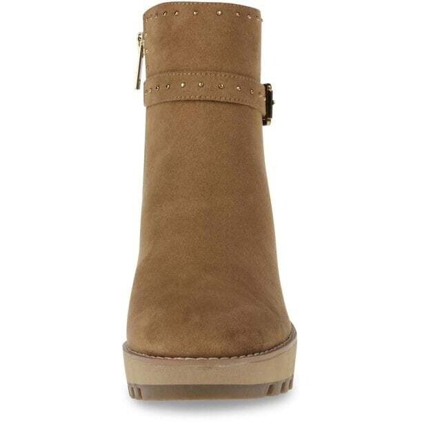 Anne Klein Faux Suede Wedge Ankle Boots, 6