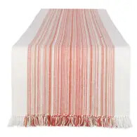 Runner Striped Fringe Pimento