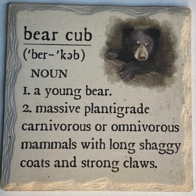 Bear Cub Stone Coaster