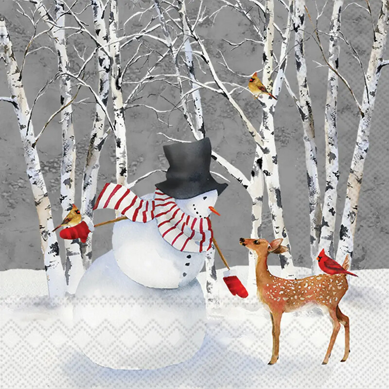 Winter Fawn Cocktail Napkins