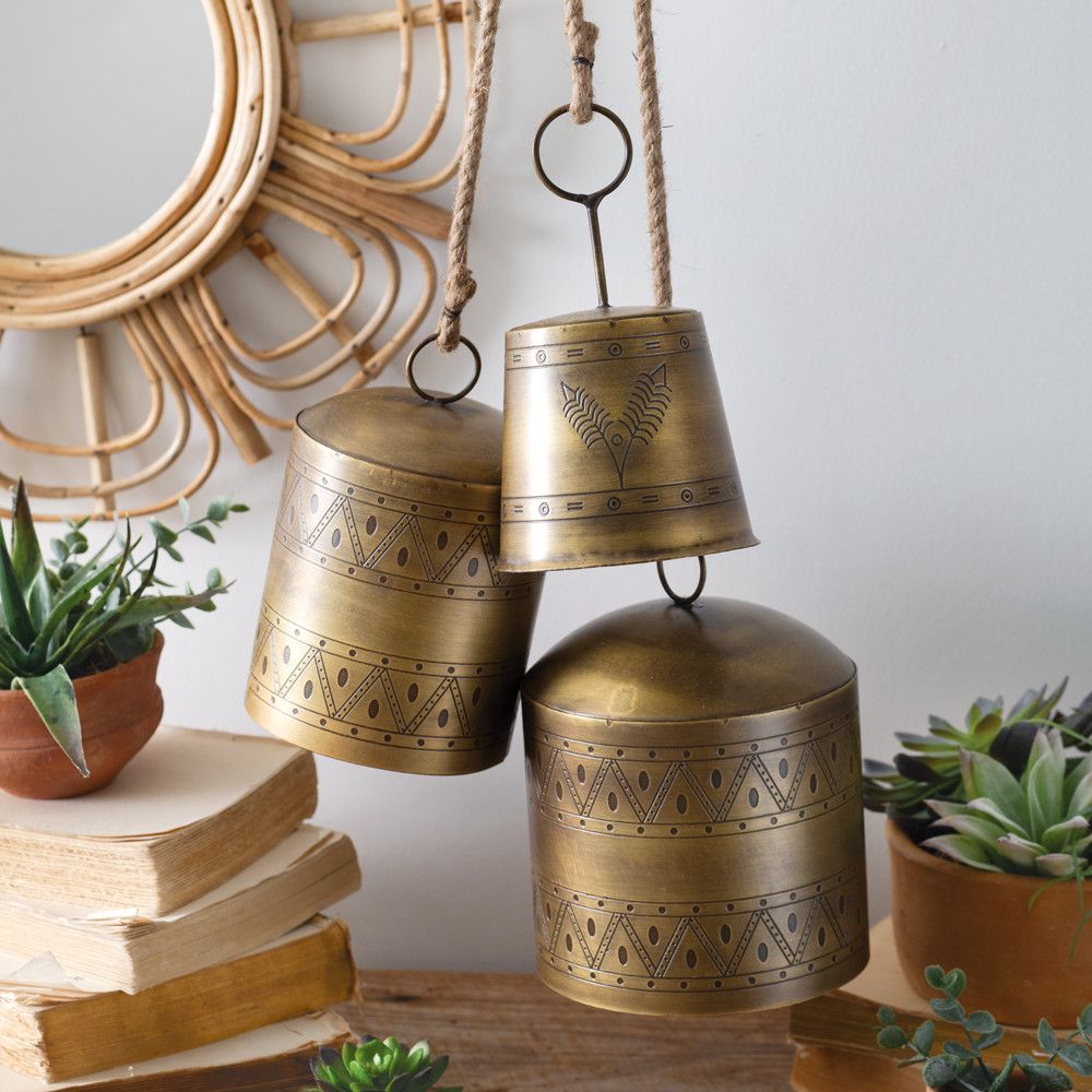 Antique Brass Bell, Size: Small