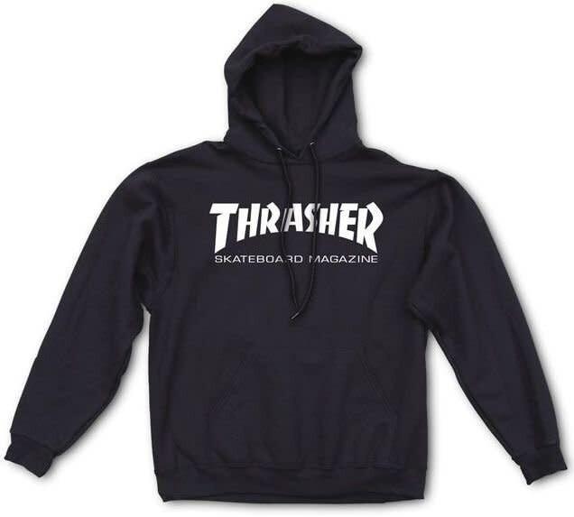 Thrasher Mag Logo Hood Black