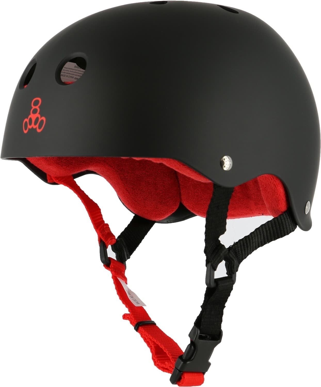 T8 Sweatsaver Helmet Black Red, Color: Black Red Rubber, Size: XSMALL