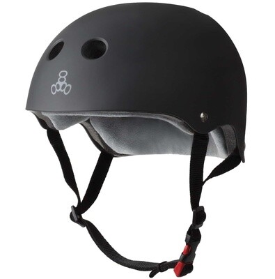 T8 Certified Helmet Black Rubber