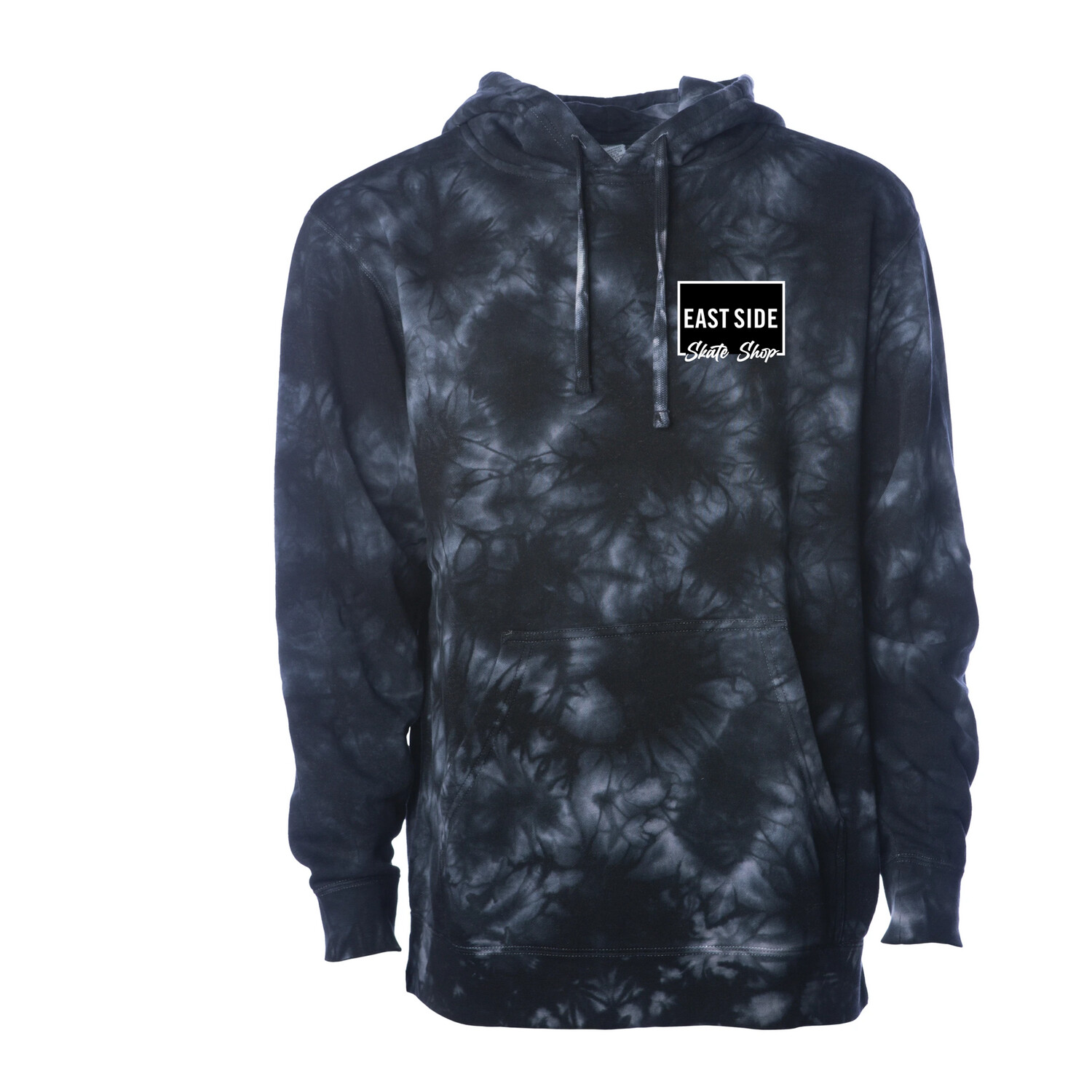 East Side Skate Shop Box Script Hoody Dye Black