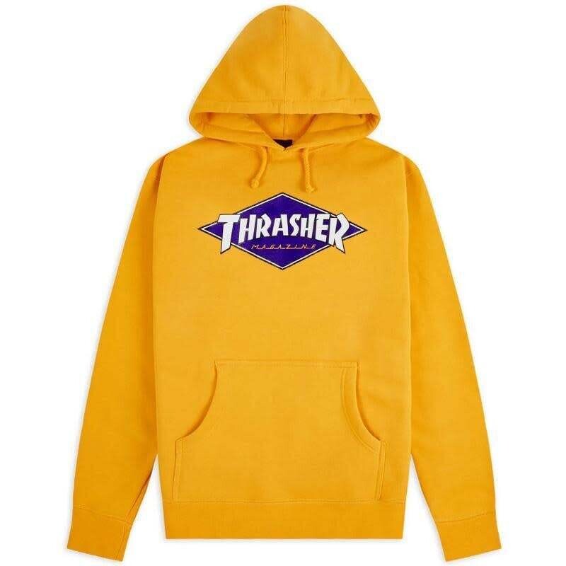 Thrasher Diamond Hood Gold