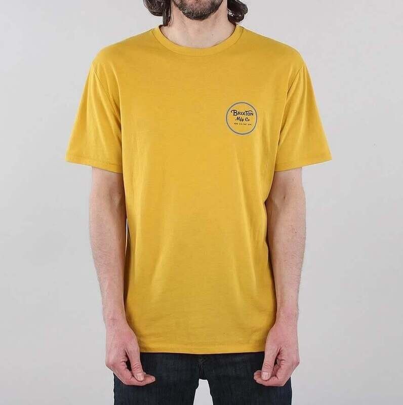Brixton Wheeler II Tee Sunset Yellow