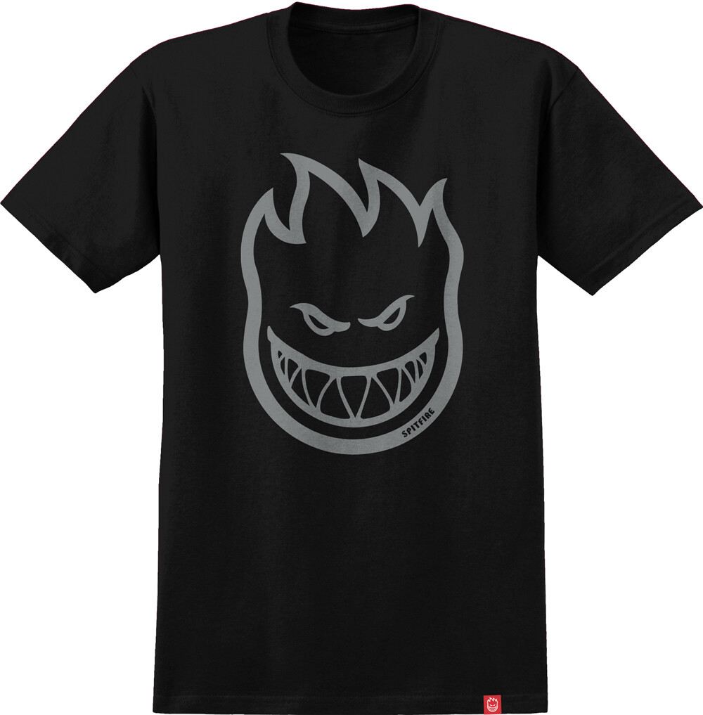 Spitfire Bighead Tee Black Silver Youth
