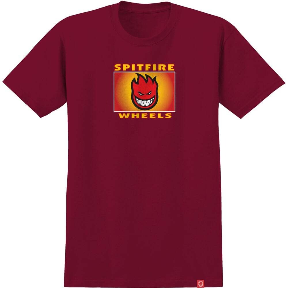 SPITFIRE LABEL SS T-SHIRT Cardinal Multi