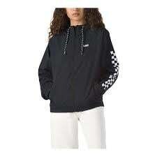 Vans Womens Kastle Check Me Windbreaker Black