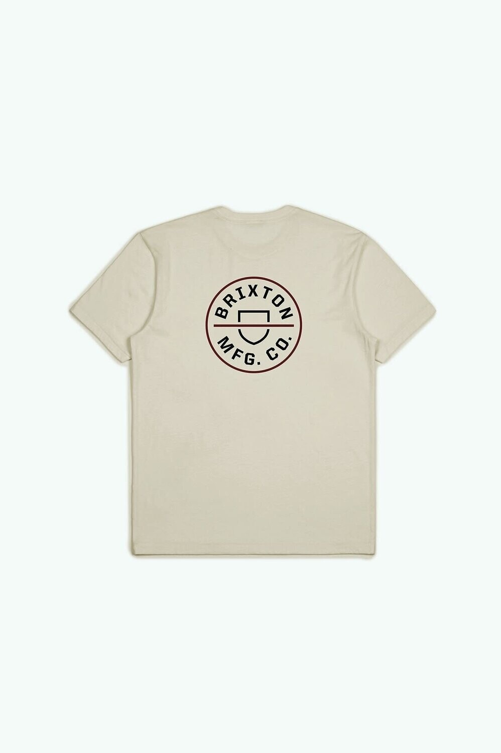 Brixton Crest Tee Cream