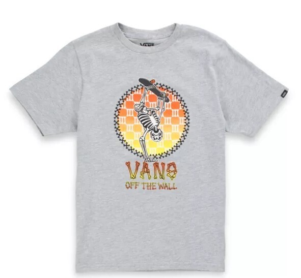 Vans Youth Inverted Bones Tee Athletic Heather