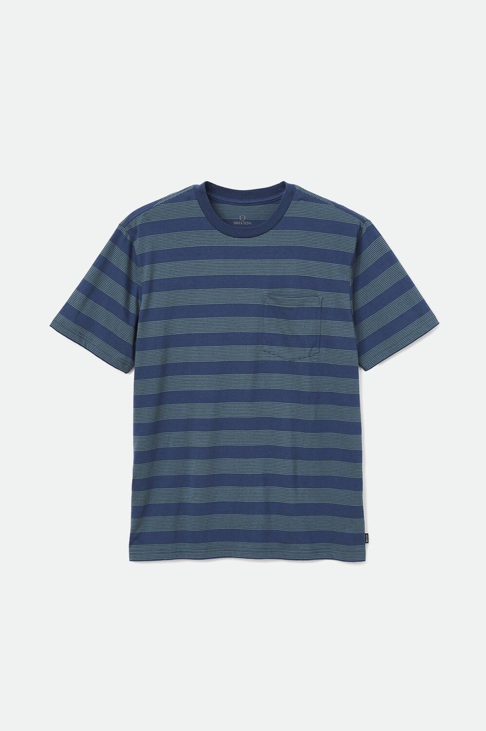 Brixton Hilt Pocket Stripe Joe Blue Silver Pine