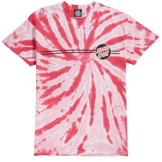 Santa Cruz Other Dot Tee Twisted Pink Black Red