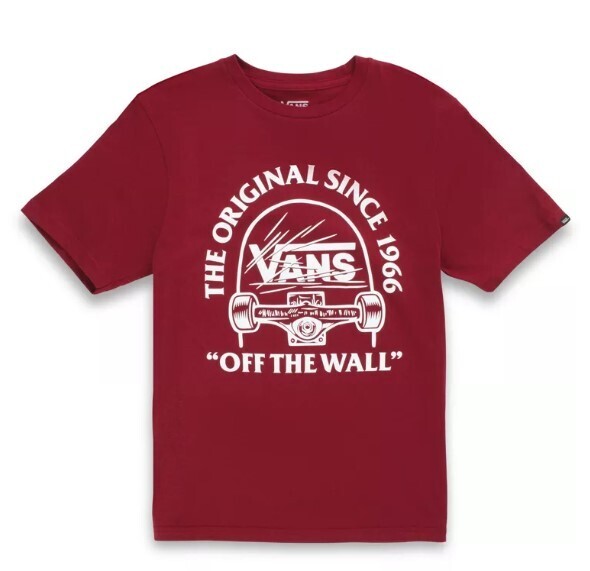 Vans Youth Original Grind Tee Burgundy