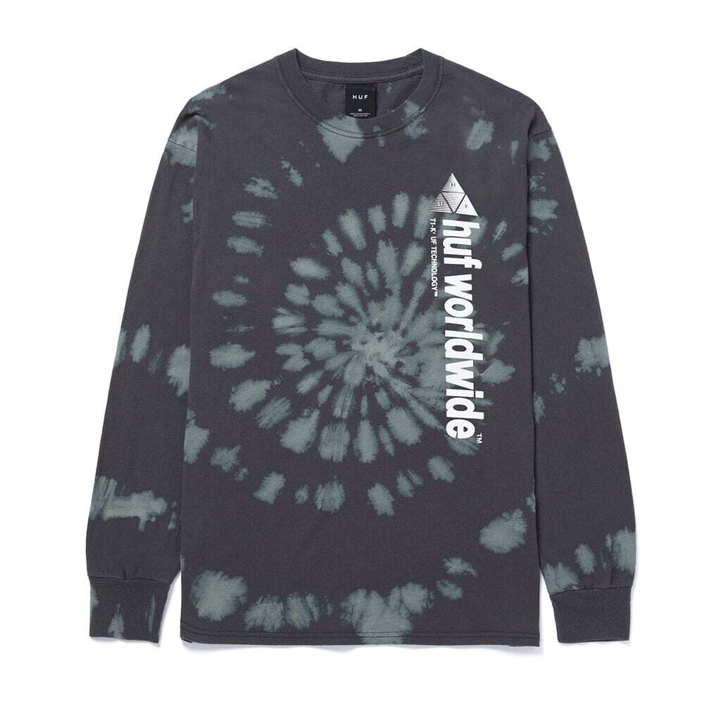 Huf Peak Slant LS Black Wash