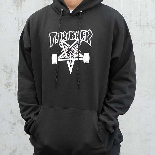 Thrasher Skate Goat Hood Black