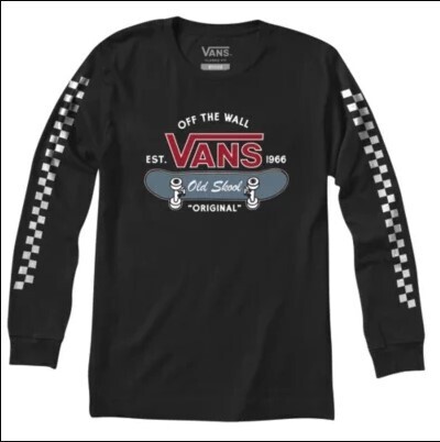 Vans Youth B OLD SKOOL COMPLETE LS KIDS Black