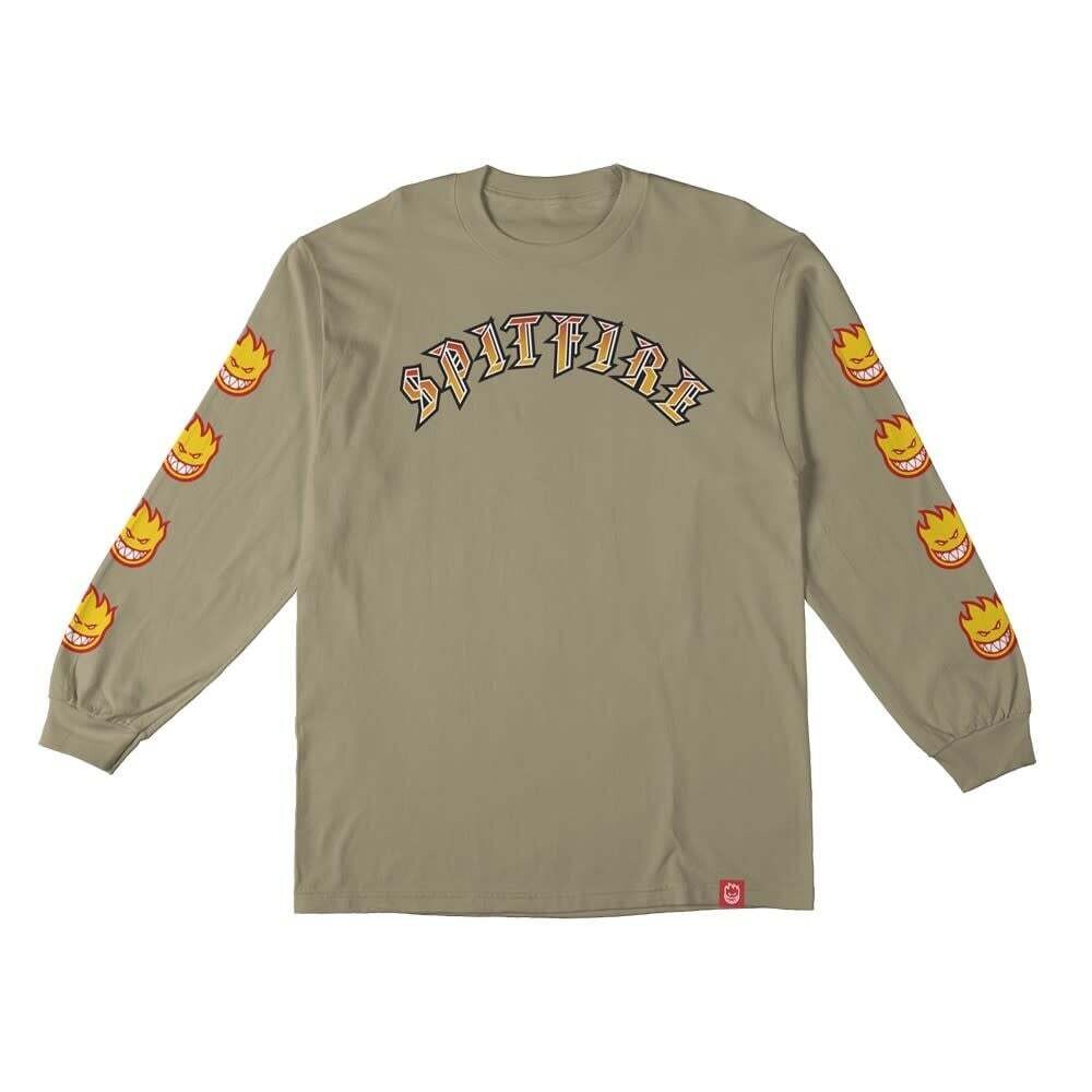Spitfire Old E bighead flill sleeve L/S Tee Sand Multi