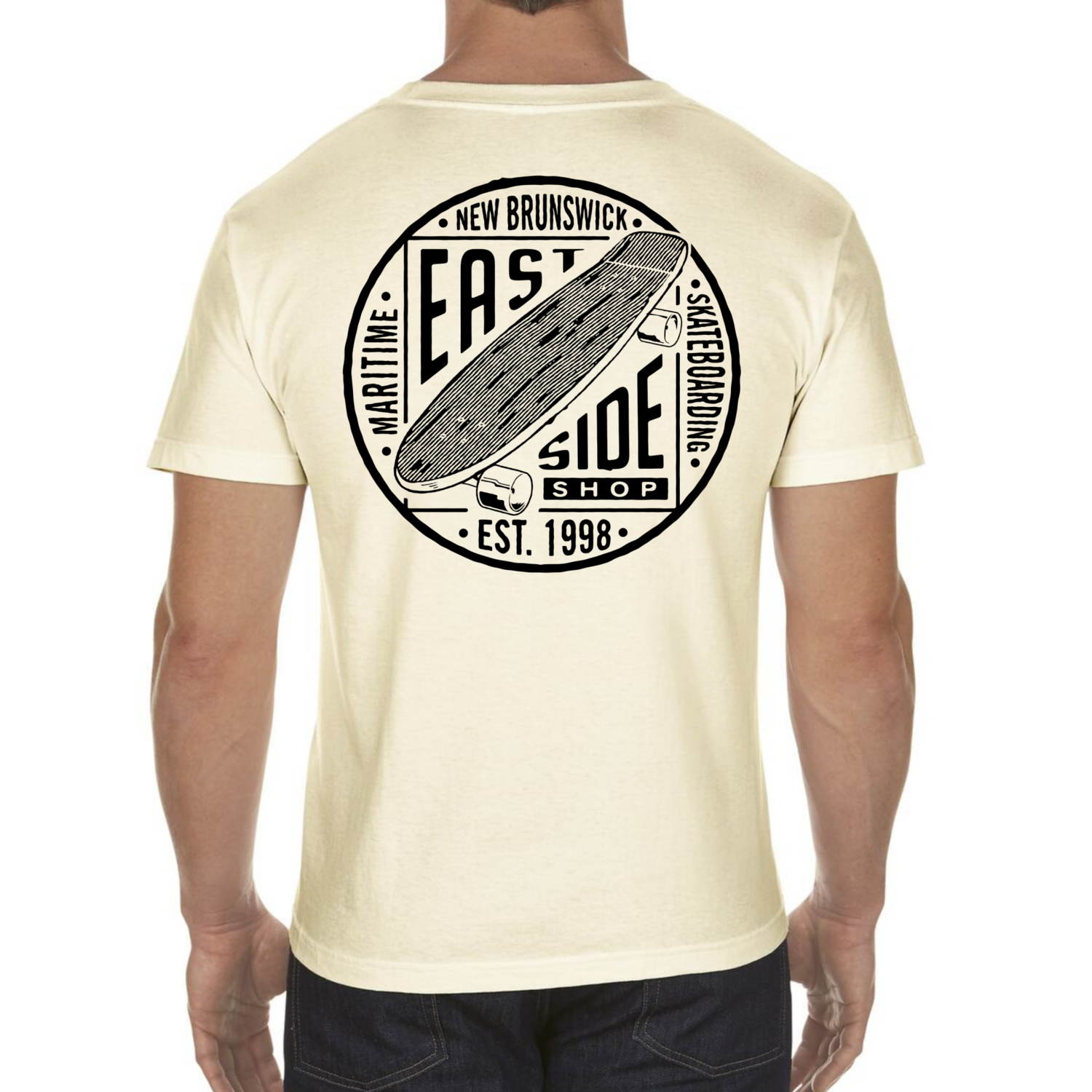 East Side Sidewalk Surfer Tee Cream
