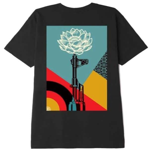 Obey AK47 Lotus Tee Black