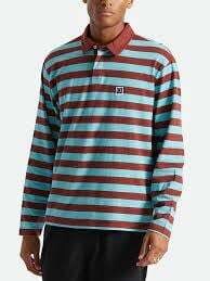 Brixton Beta Rugby LS Tee Brick Teal
