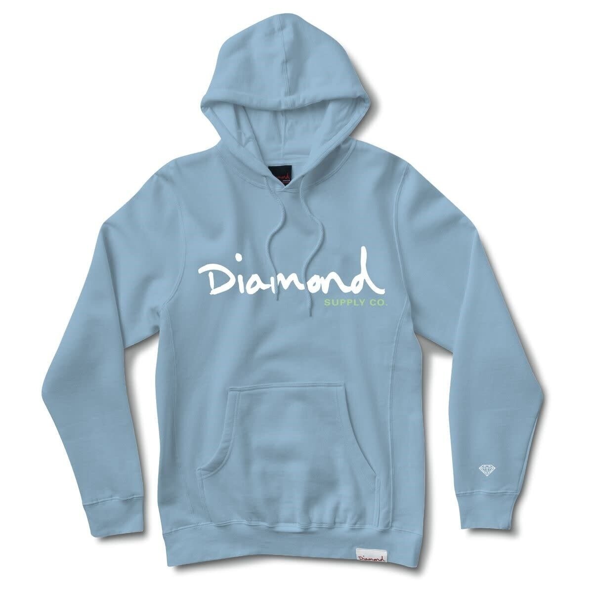 Diamond OG SCRIPT HOODIE	Pow Blue