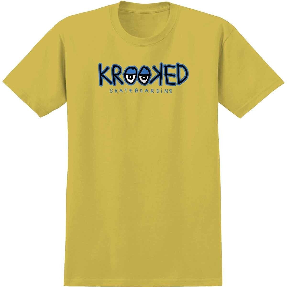 Krooked Eyes Fill Tee Mustard Blue