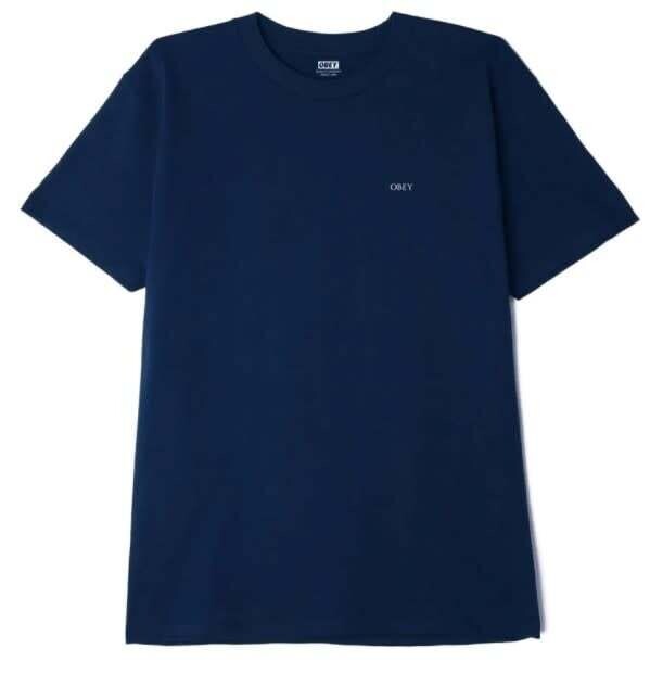 Obey Lotus Angel Canvas Tee Navy