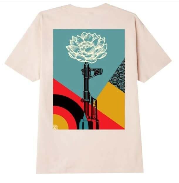 Obey AK47 Lotus Tee Cream