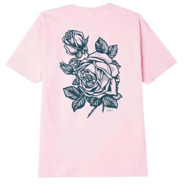 Obey Flower Rubylith Tee Pink