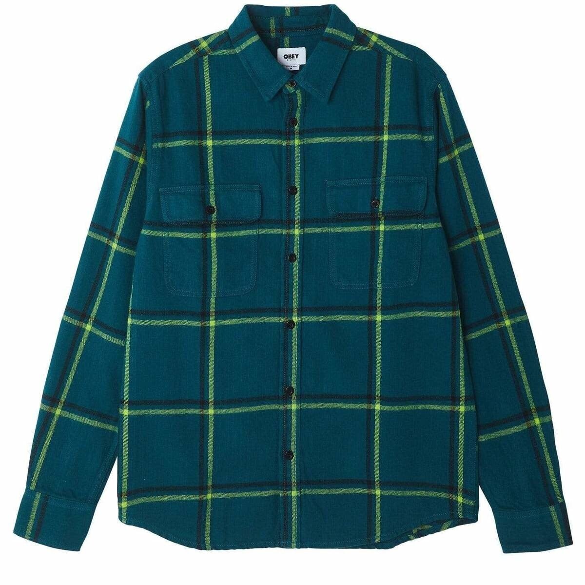 Obey Reece Woven Deep Ocean