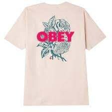Obey Blood And Roses Tee Cream