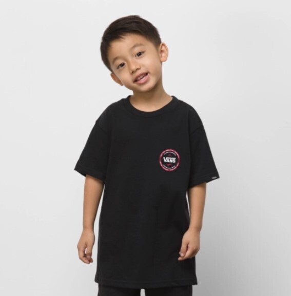 Vans Logo Check Youth Tee Black