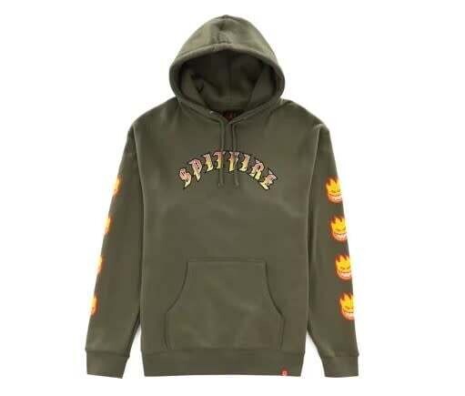 Spitfire Old E Big Head Fill Hood Army Red Yellow