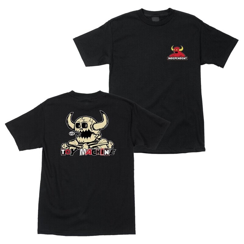 Independent X Toy Machine Tee Mash Up Black