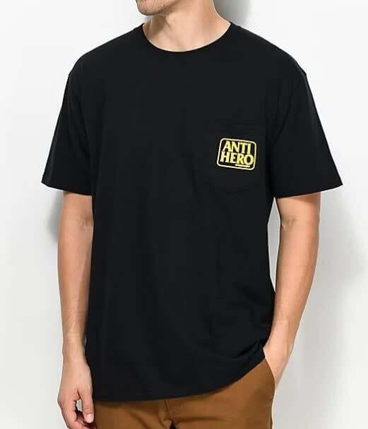 Reserve Pocket Tee Black Yellow