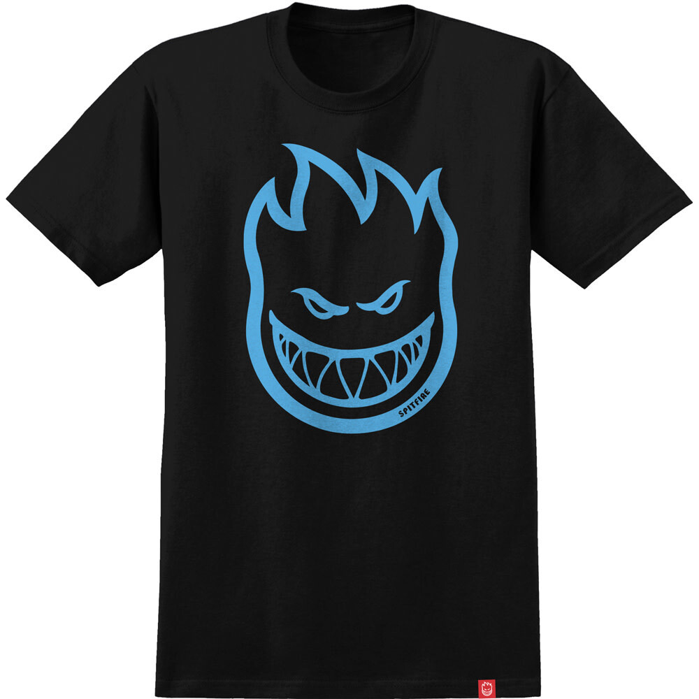 Spitfire Bighead Tee Black C Blue